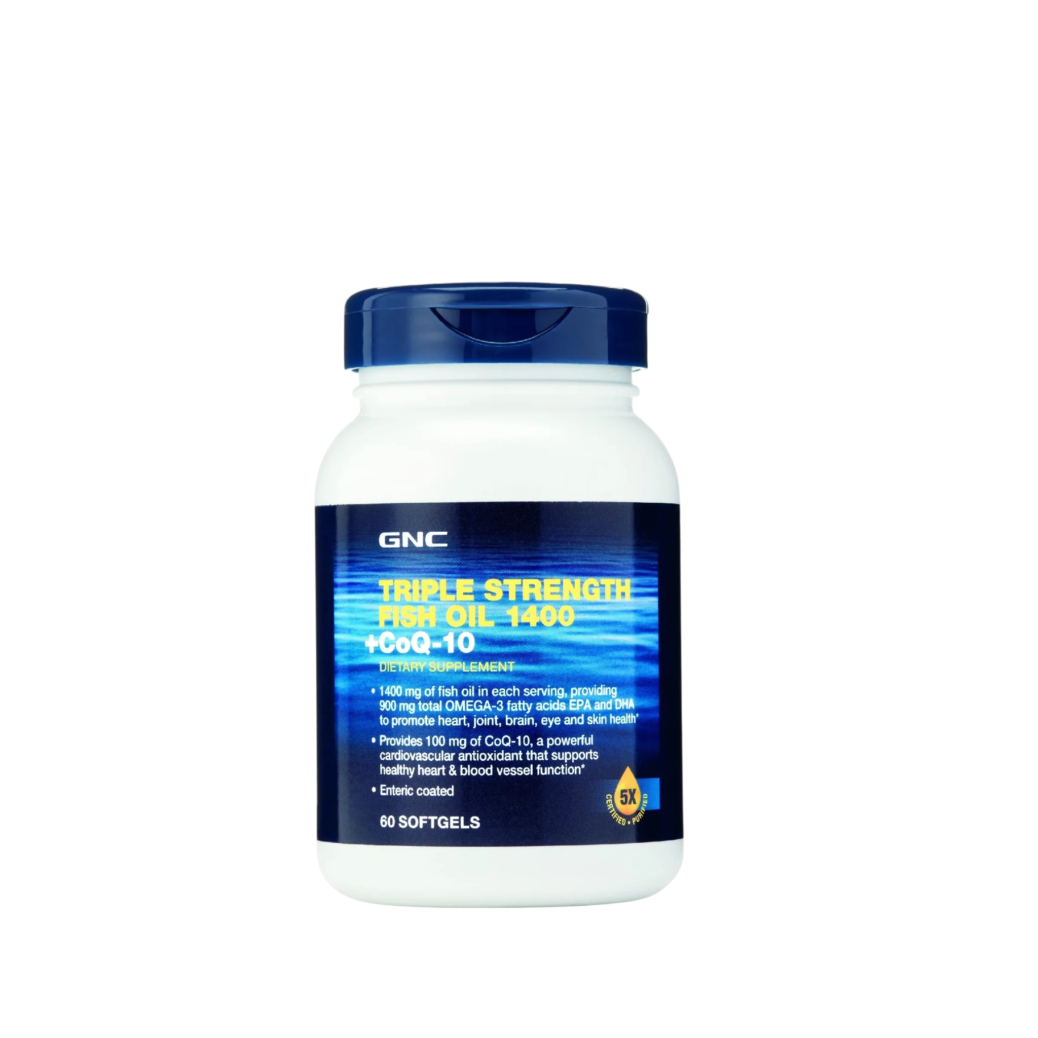 GNC Triple Strength Fish Omega Oil CoQ10