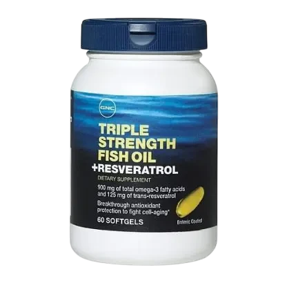 GNC Triple Strength Omega Fish Oil Resveratrol