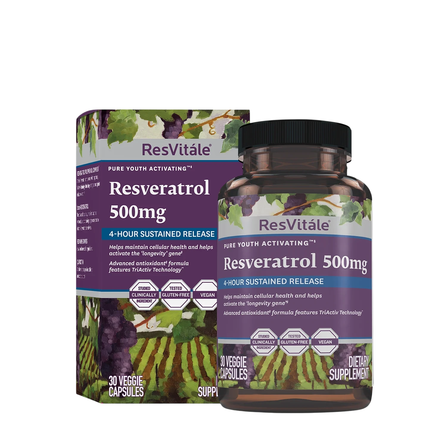 Resvitale Resveratrol Veggie Capsules